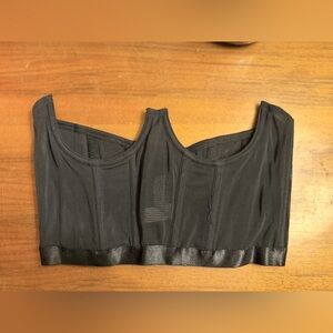 Urban Outfitters Black Mesh Sports Bra